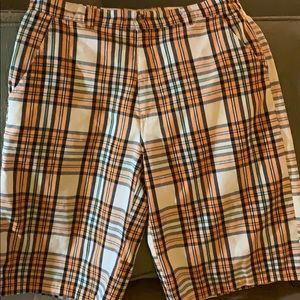 Men’s Jordin JSW Plaid Orange White & Black Short
